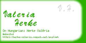 valeria herke business card